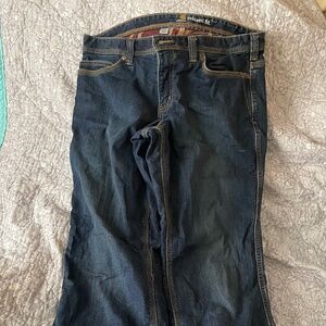 Like new!  Carhartt womens flannel lined jeans, size 14 regular